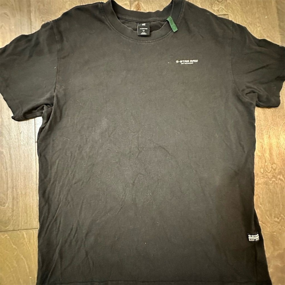 G-Star RAW Men's Black Short-Sleeve Crew Neck T-Shirt Size M